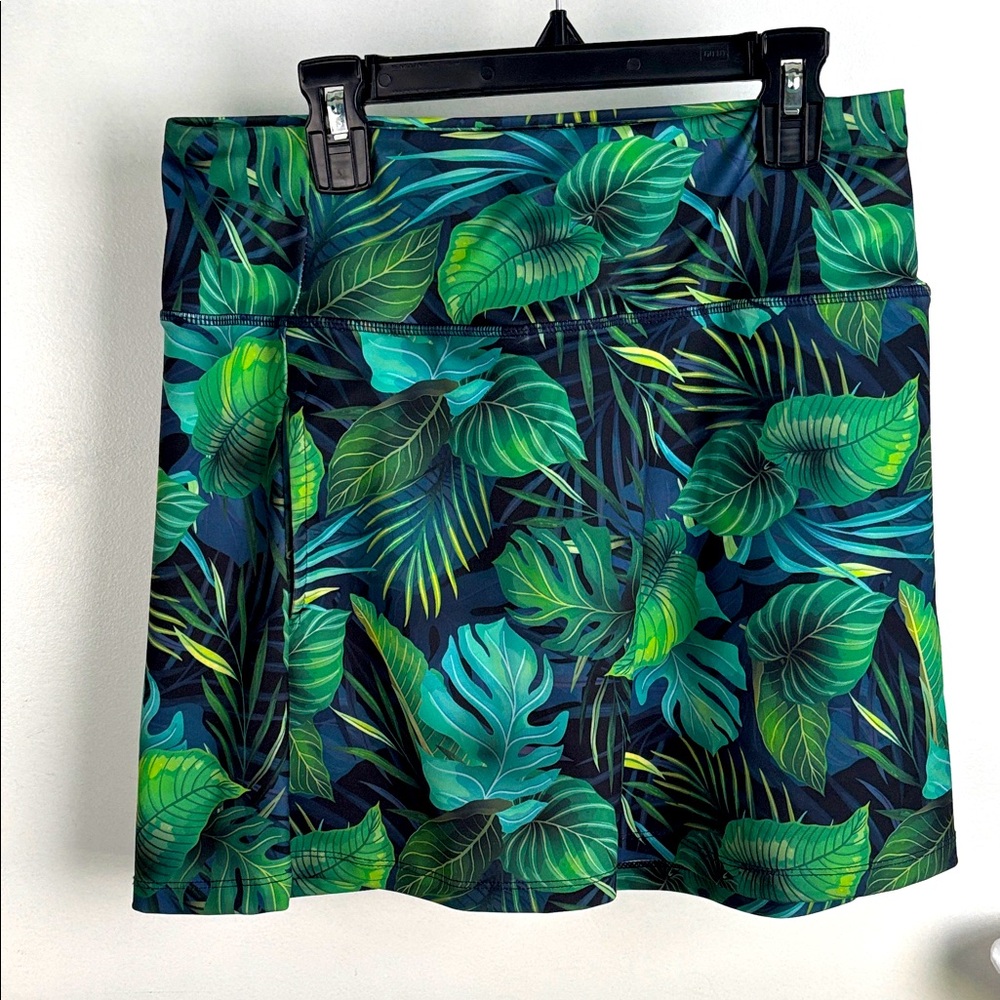 VOGO Athletica Tropical Leaf Print Skirt